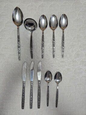 Lot Of 10 Oneida Northland Rendezvous Stainless Flatware Excellent Condition.